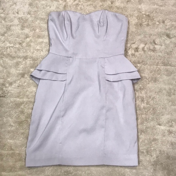 H&M strapless peplum dress Size 8 - Picture 1 of 4